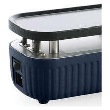 GreenPan Gourmetstel Silhouette Connect Gourmet Oxford Blue - koppelbaar - zijaanzicht