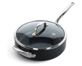 GreenPan Hapjespan met deksel Barcelona Pro Zwart ø 28 cm / 4.6 Liter