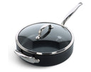 Sauteuse avec couvercle GreenPan Barcelona Pro Noir ø 28 cm / 4,6 Litres - revêtement antiadhésif céramique
