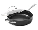 Sauteuse avec couvercle GreenPan Copenhagen Noir ø 28 cm / 4,3 Litres - revêtement antiadhésif céramique
