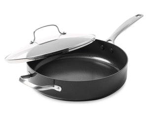 GreenPan Hapjespan met deksel Copenhagen Zwart ø 28 cm / 4.3 Liter