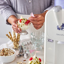 GreenPan Machine à glace Frost - Blanc - Glaces à l'Italienne et boissons glacées - 1,8 litre