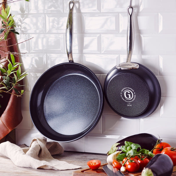 Set de poêles GreenPan Barcelona Pro 2 pièces - ø 20 & 28 cm - revêtement antiadhésif céramique