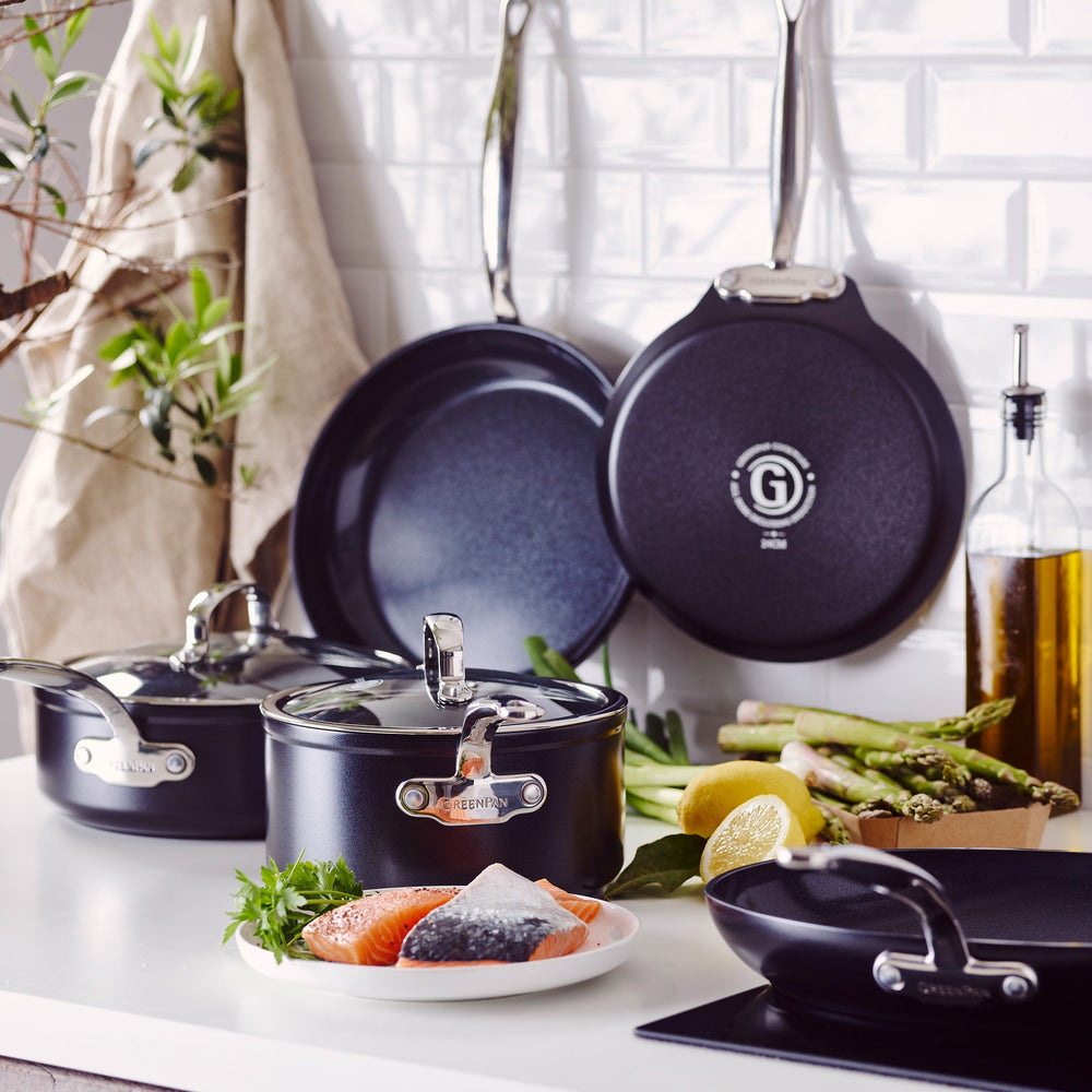GreenPan Koekenpannenset Barcelona Pro 2-delig - ø 20 & 28 cm - sfeerbeeld 2
