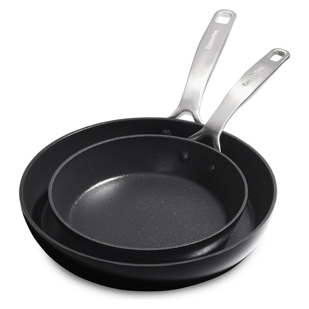 Set de poêles GreenPan Copenhagen 2 pièces - ø 20 & 28 cm - revêtement antiadhésif céramique