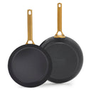 Set de poêles GreenPan Padova Reserve Black 2 pièces - Poêle à frire ø 20 & 26 cm - revêtement antiadhésif céramique