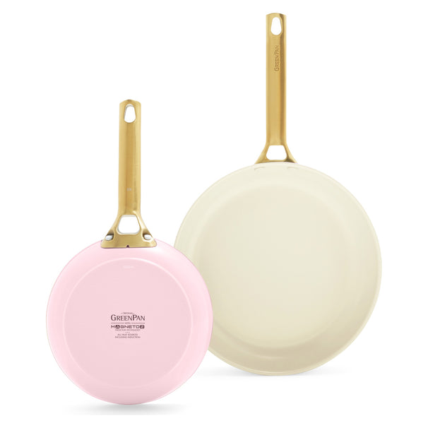 GreenPan Koekenpannenset Padova Reserve Blush Pink 2-delig - Koekenpan ø 20 & 26 cm - Keramische anti-aanbaklaag