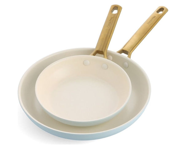 GreenPan Koekenpannenset Padova Reserve Light Blue 2-delig - ø 20 & 26 cm - Keramische anti-aanbaklaag