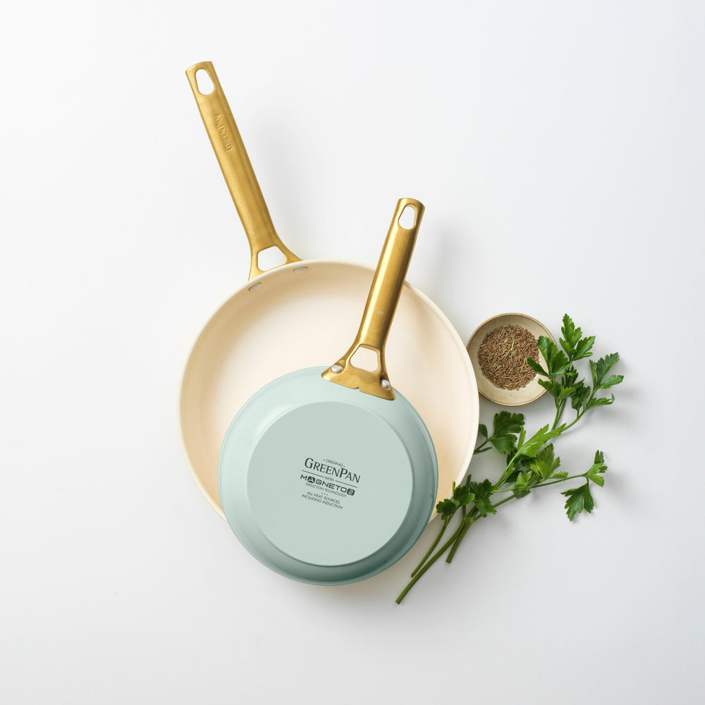 GreenPan Koekenpannenset Padova Reserve Mint Green ø 20 & 26 cm - bovenaanzicht