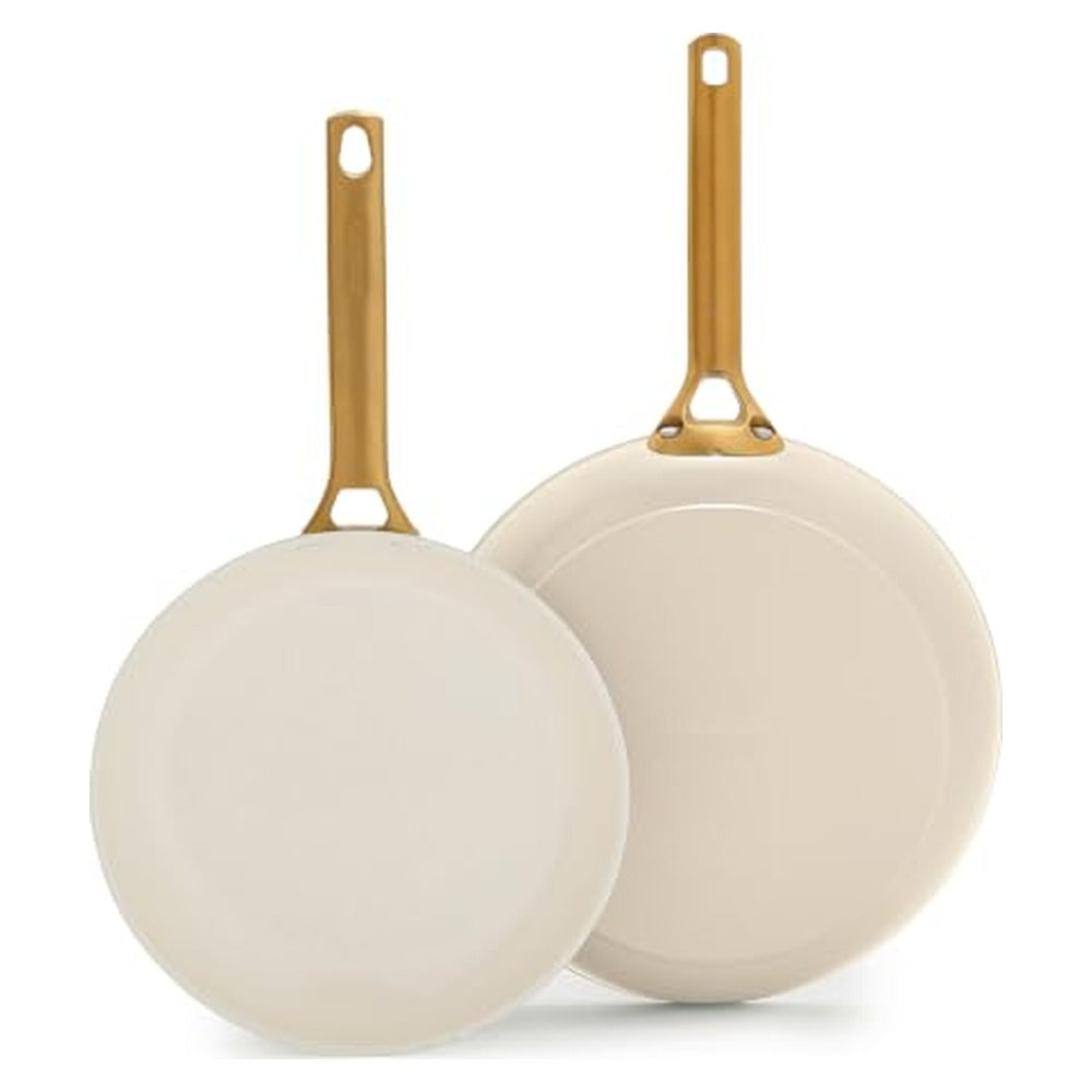 GreenPan Koekenpannenset Padova Reserve Pro 2.0 Cream ø 24 & 28 cm - vooraanzicht
