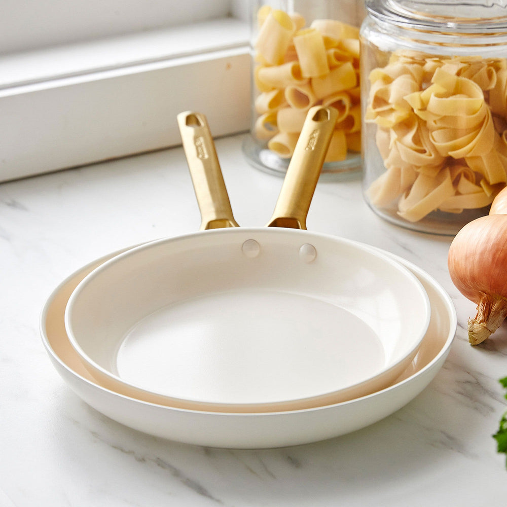 GreenPan Koekenpannenset Padova Reserve Pro 2.0 Cream ø 24 & 28 cm - sfeerbeeld 1