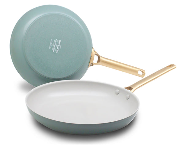 GreenPan Koekenpannenset Padova Reserve Smokey Blue 2-delig - Koekenpan ø 20 & 28 cm - Keramische anti-aanbaklaag