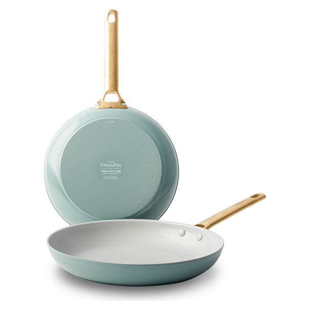 GreenPan Koekenpannenset Padova Reserve Smokey Blue 2-delig - Koekenpan ø 26 & 30 cm - Keramische anti-aanbaklaag