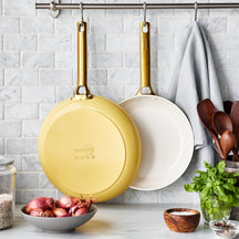 GreenPan Koekenpannenset Padova Reserve Sunshine Yellow ø 20 & 26 cm - sfeerbeeld 1
