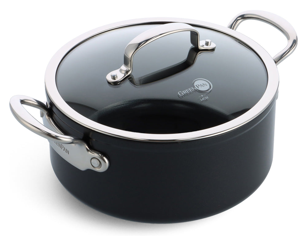 GreenPan Kookpan Barcelona Pro Zwart ø 24 cm / 4.9 Liter
