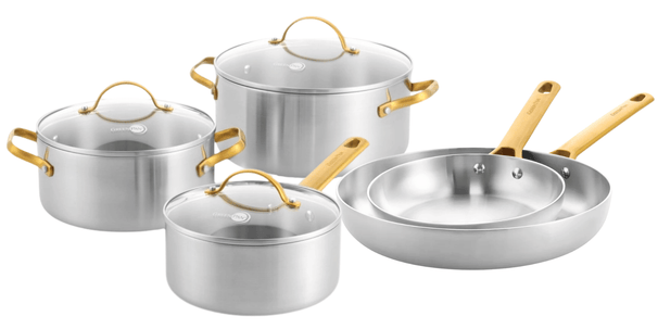 Ensemble de casseroles GreenPan Padova Reserve 5 pièces - Triply - Casserole ø 20, 24 cm, Casserole ø 18 cm & Poêle ø 20 & 28 cm
