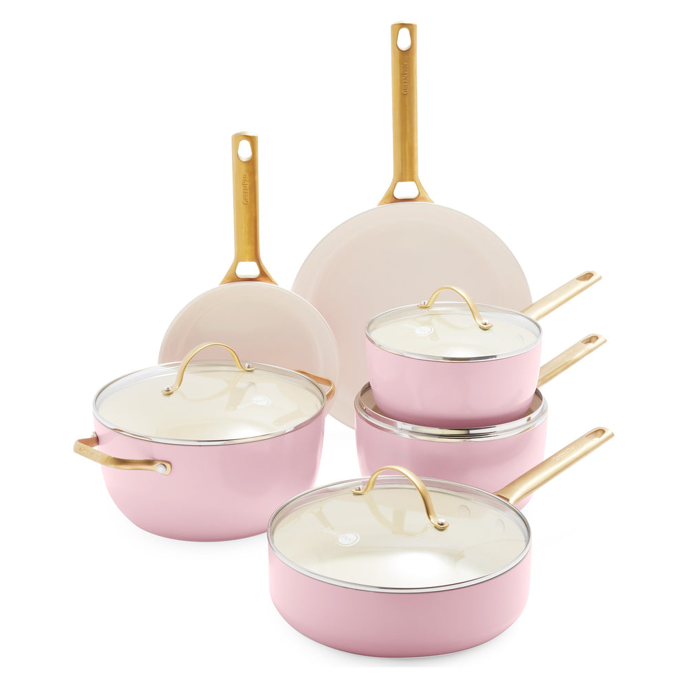 GreenPan Pannenset Padova Reserve Blush Pink 6-delig