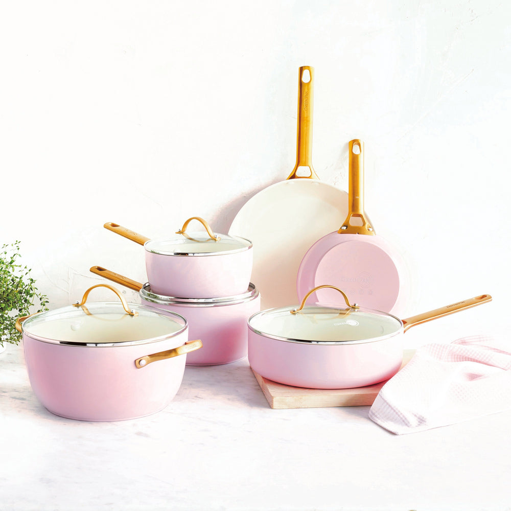 GreenPan Pannenset Padova Reserve Blush Pink 6-delig - sfeerbeeld 2