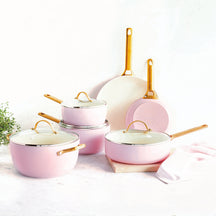 GreenPan Pannenset Padova Reserve Blush Pink 6-delig - sfeerbeeld 2