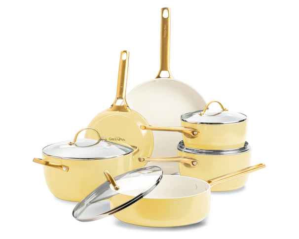 GreenPan Pannenset Padova Reserve Sunshine Yellow 6-delig - Keramische anti-aanbaklaag