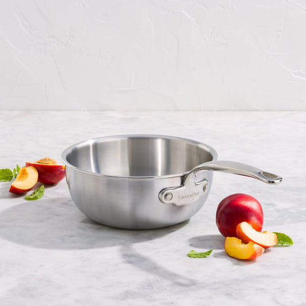 GreenPan Sauteuse / Chef's Pan Première Pro ø 20 cm / 2.36 Liter - zonder anti-aanbaklaag