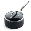 Casserole GreenPan Barcelona Pro Noir ø 18 cm / 2,1 Litres - avec couvercle - revêtement antiadhésif céramique