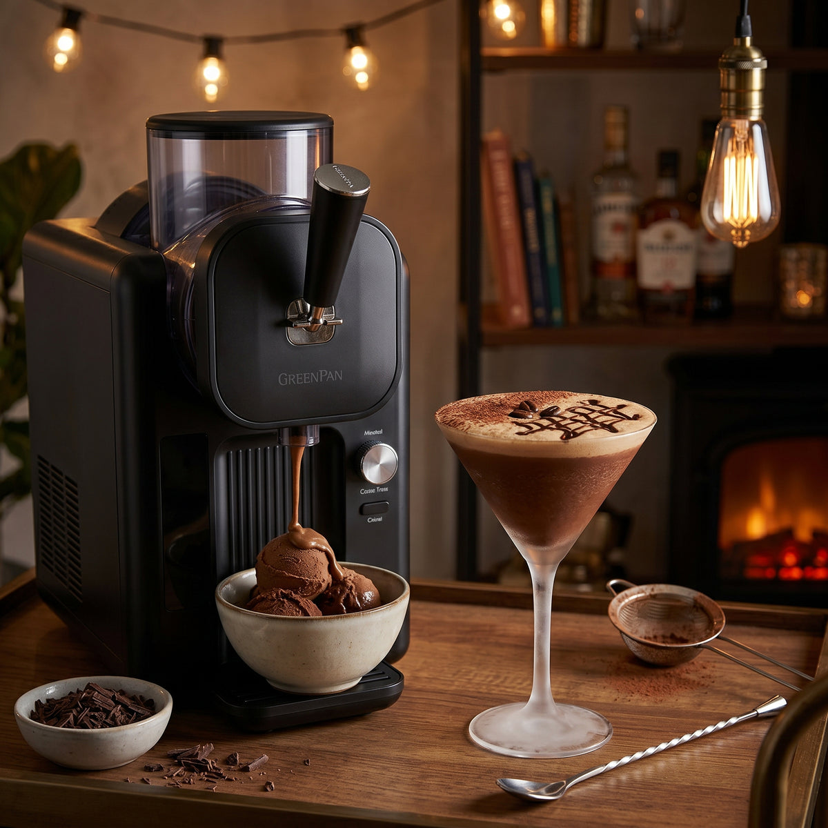 Un cocktail glacé et crémeux à l'espresso, à la vodka et au chocolat
