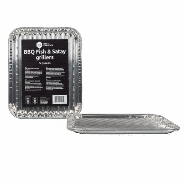 Plateaux de cuisson en aluminium Cookinglife pour barbecue / Plateau de cuisson pour barbecue / Plat à griller 28 x 23 cm - 15 pièces