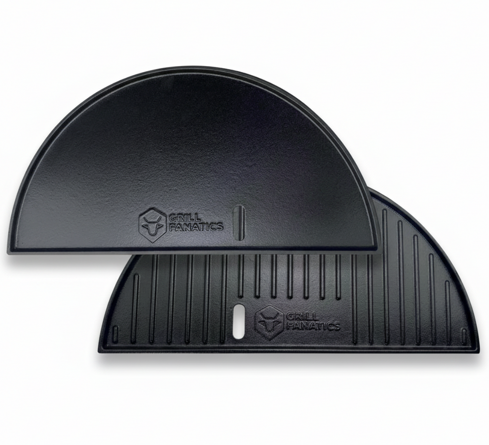 Plaque à griller Grill Fanatics - Plancha 2 faces - Demi-lune - 46 cm - 1 pièce