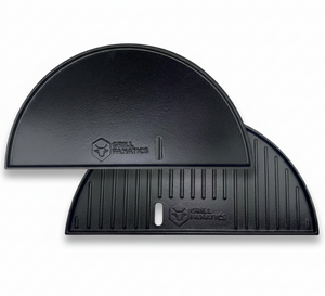 Plaque à griller Grill Fanatics - Plancha 2 faces - Demi-lune - 46 cm - 1 pièce