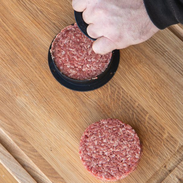 Cookinglife Set de hamburgers / Set Smashburger - Presse à burger en fonte, presse supplémentaire & spatule BBQ