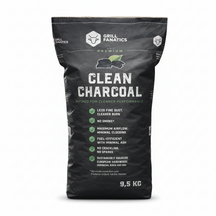 Charbon de bois Grill Fanatics - Sans fumée - Bois dur européen - 9,5 kg