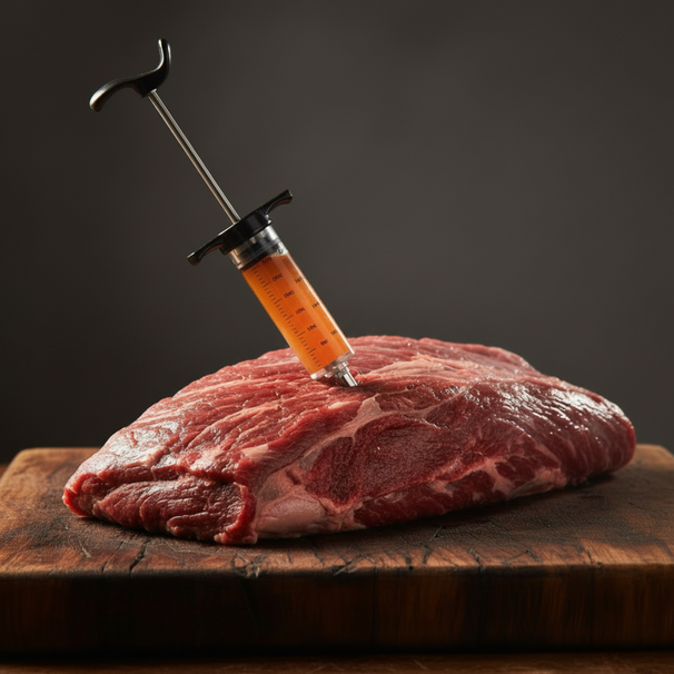 Cookinglife Set de pulled pork BBQ-Kit 5 pièces - Fire & Flavour - Griffes à viande, injecteur & rub