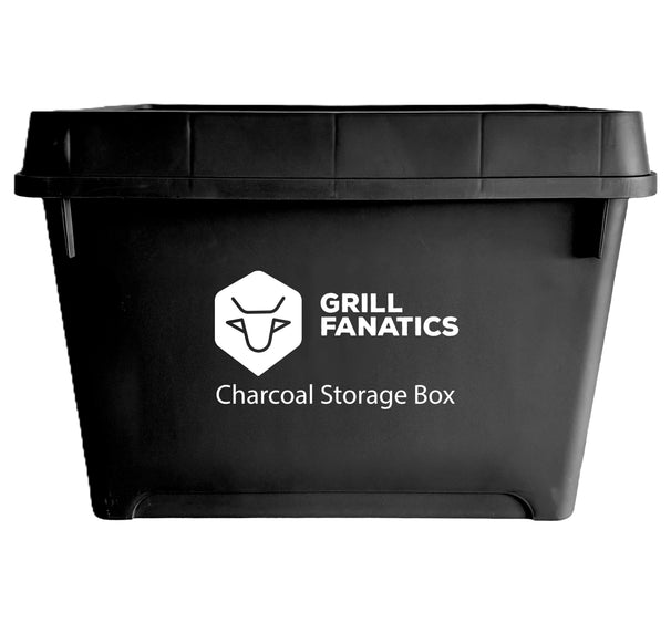 Boîte de rangement Grill Fanatics - Charbon de bois - Barbecue - 60x40x42 cm