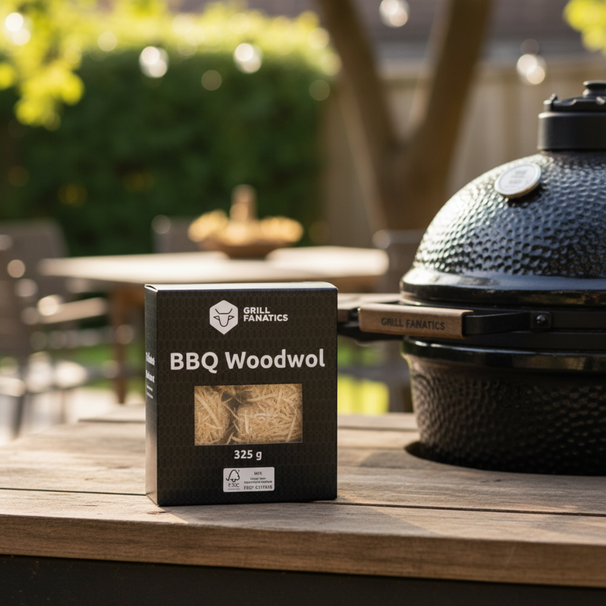 Cookinglife Grill Charcoal Startersset - Charbon de bois 8kg (Charme/Chêne), Panier à charbon & Gants