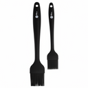 Pinceaux à barbecue/à pâtisserie Cookinglife - Silicone - Lot de 2 - 21 et 25 cm