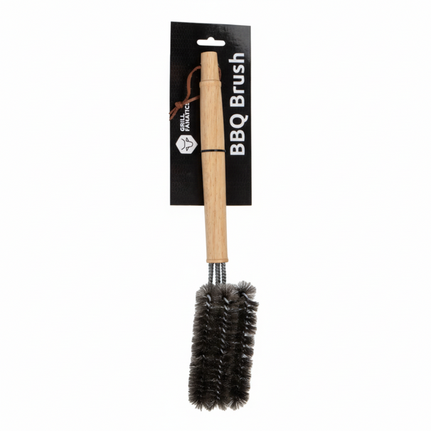 Brosse de nettoyage Grill Fanatics - 3 têtes - Barbecue - 42 cm - en inox
