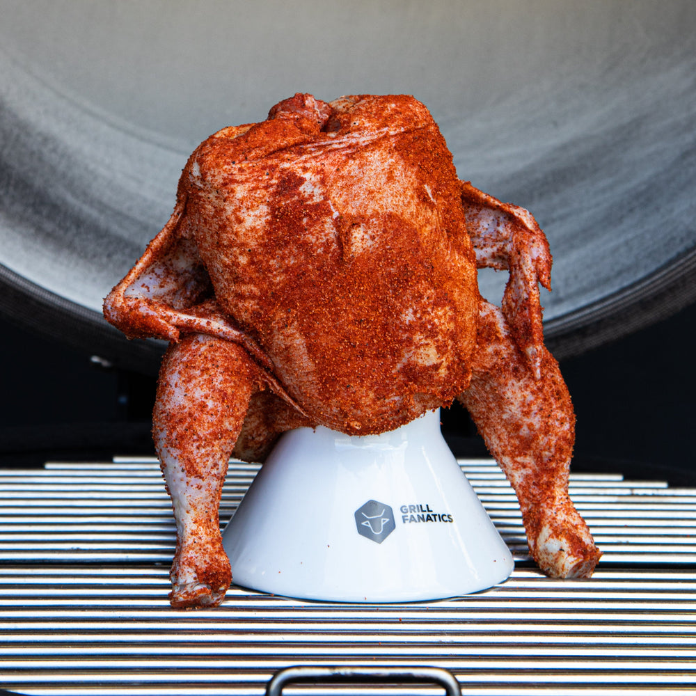 Support pour poulet Grill Fanatics - Poulet à la canette - en céramique - 125 mm
