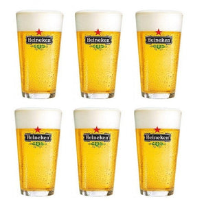 Ensemble de verres à bière Heineken - Forme vase - Vase - 250 ml - 6 pièces