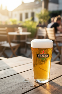 Ensemble de verres à bière Heineken - Forme vase - Vase - 250 ml - 6 pièces
