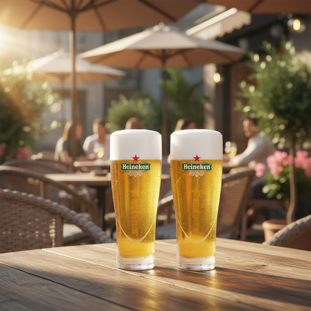 Ensemble de verres à bière Heineken - Ellipse - 25 cl - 6 pièces