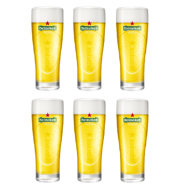 Ensemble de verres à bière Heineken - Ellipse - 25 cl - 6 pièces