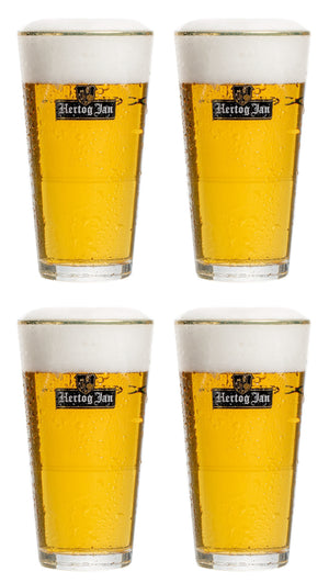 Ensemble de verres a bière Hertog Jan - Vase en verre - 250 ml - 4 pièces
