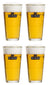 Ensemble de verres a bière Hertog Jan - Vase en verre - 250 ml - 4 pièces