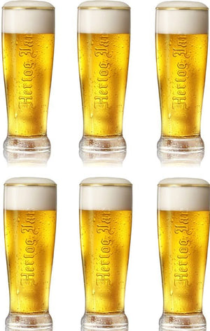 Ensemble de verres à bière Hertog Jan - Sifflet - Fluitje - 350 ml - 6 pièces