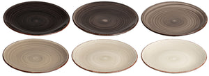 Set d'assiettes Cookinglife - Petit-déjeuner - Delice Gris - 19 cm - 6 pièces
