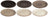 Set d'assiettes Cookinglife - Petit-déjeuner - Delice Gris - 19 cm - 6 pièces