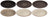 Set d'assiettes à dîner Cookinglife - Delice Gris - ø 26,5 cm - 6 pièces