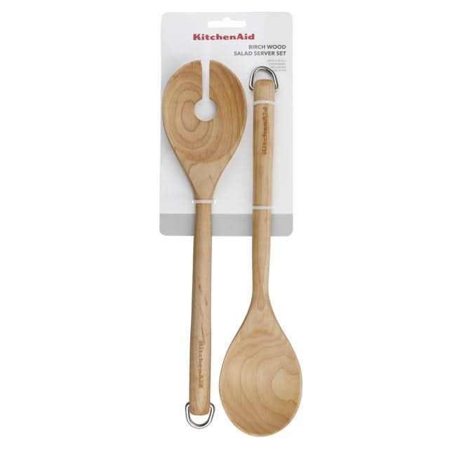 Set de couverts a salade KitchenAid - en bois - Core - 33 cm - 2 pièces