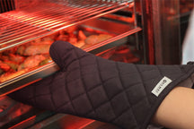 Ensemble de gants de four Hendi - Gants de cuisine - en coton - 38 cm - 2 pièces